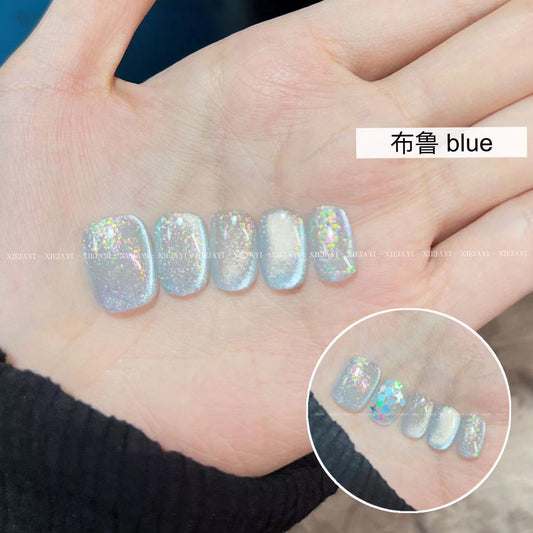 Pink&Blue Cat Eye Gel